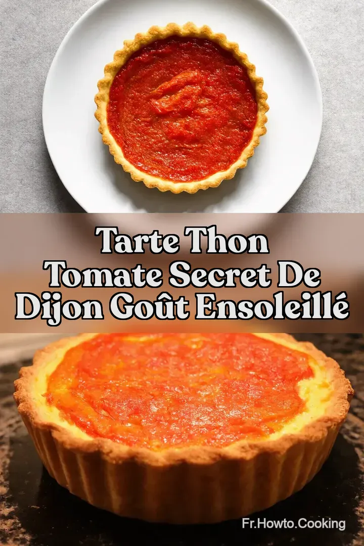 Tarte Thon Tomate Secret de Dijon Go&ucirc;t Ensoleill&eacute;