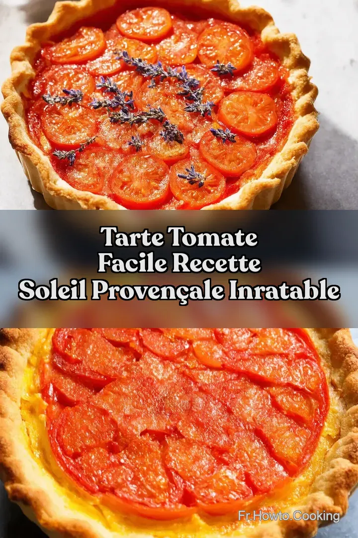 Tarte Tomate Facile Recette Soleil Proven&ccedil;ale Inratable