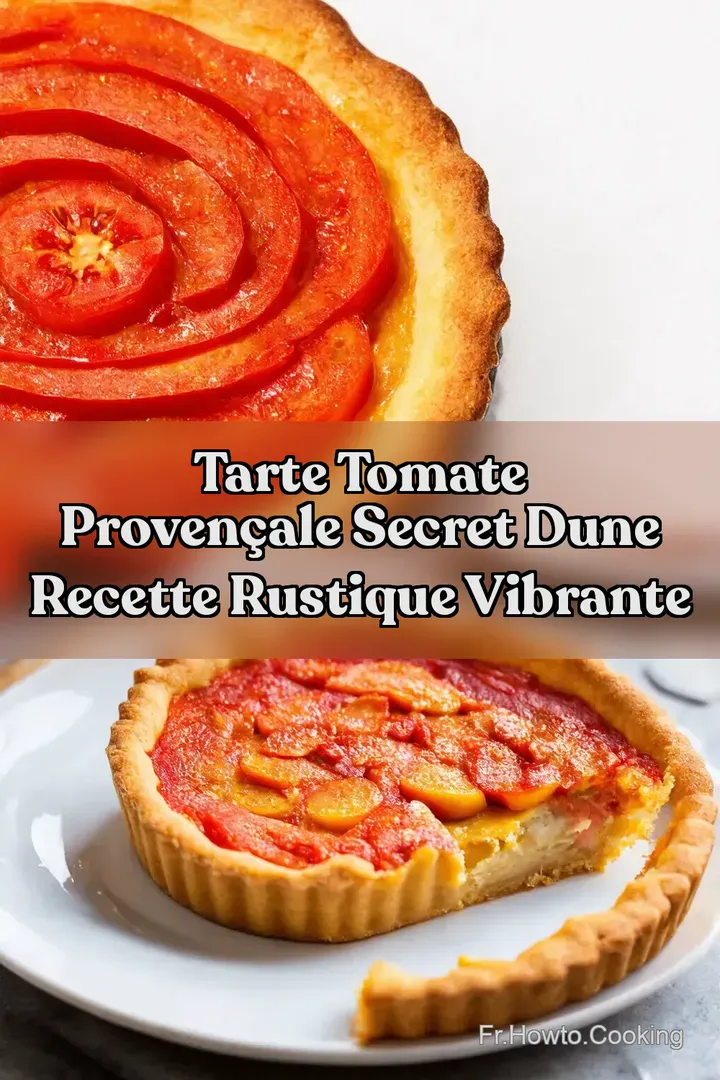 Tarte Tomate Proven&ccedil;ale Secret dune Recette Rustique Vibrante