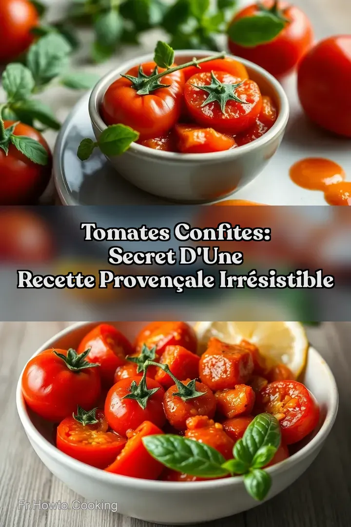 Tomates Confites: Secret d Une Recette Proven&ccedil;ale Irr&eacute;sistible