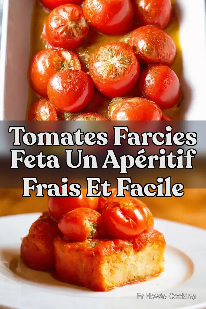Tomates Farcies Feta Un Ap&eacute;ritif Frais et Facile