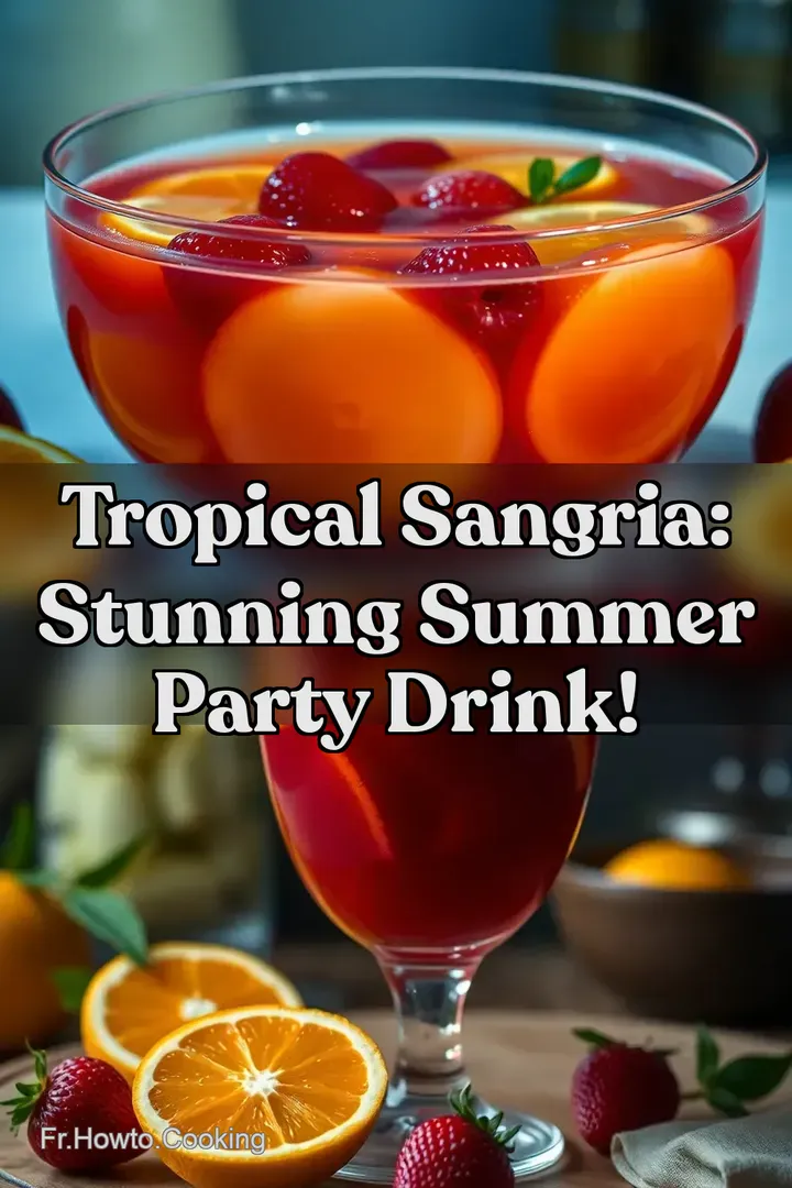 Tropical Sangria: Stunning Summer Party Drink!