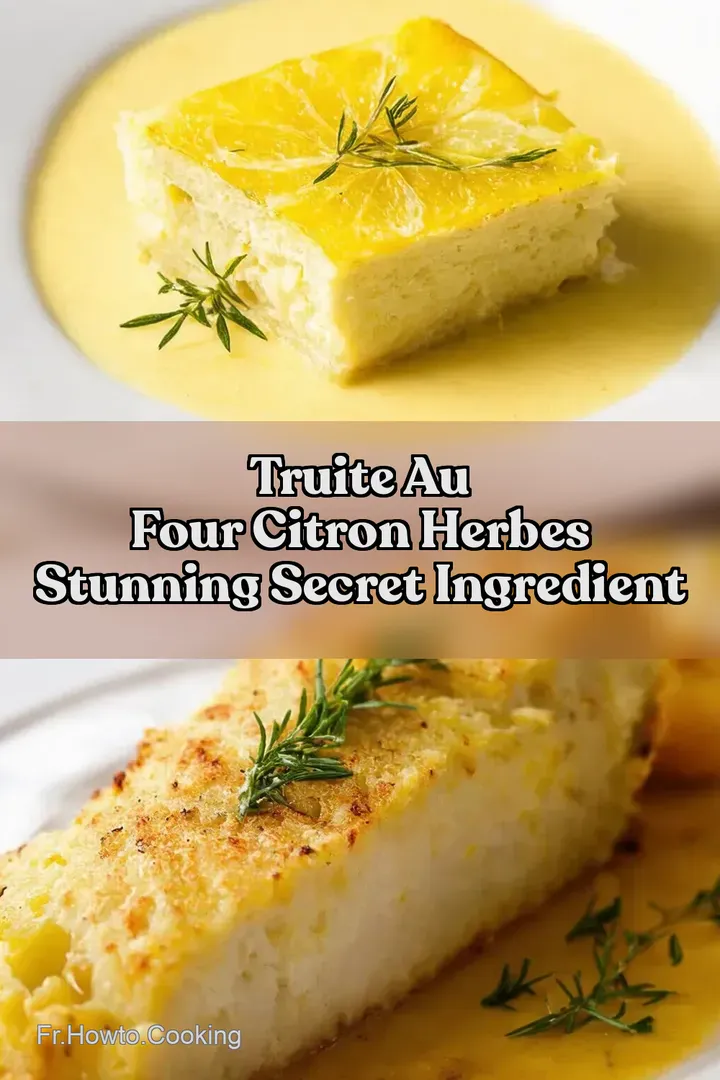 Truite au Four Citron Herbes Stunning Secret Ingredient