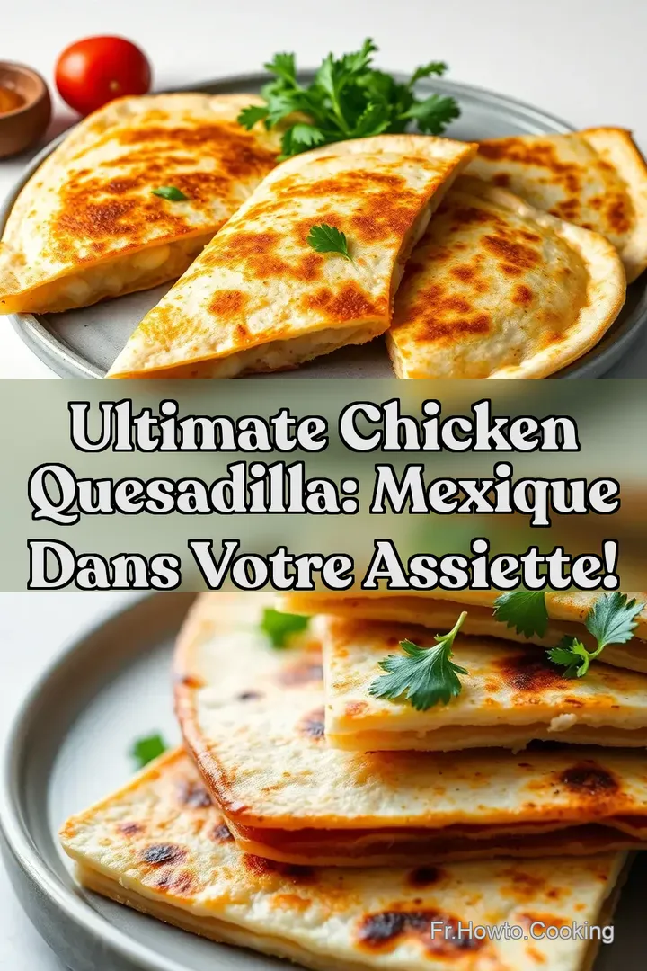 Ultimate Chicken Quesadilla: Mexique Dans Votre Assiette!