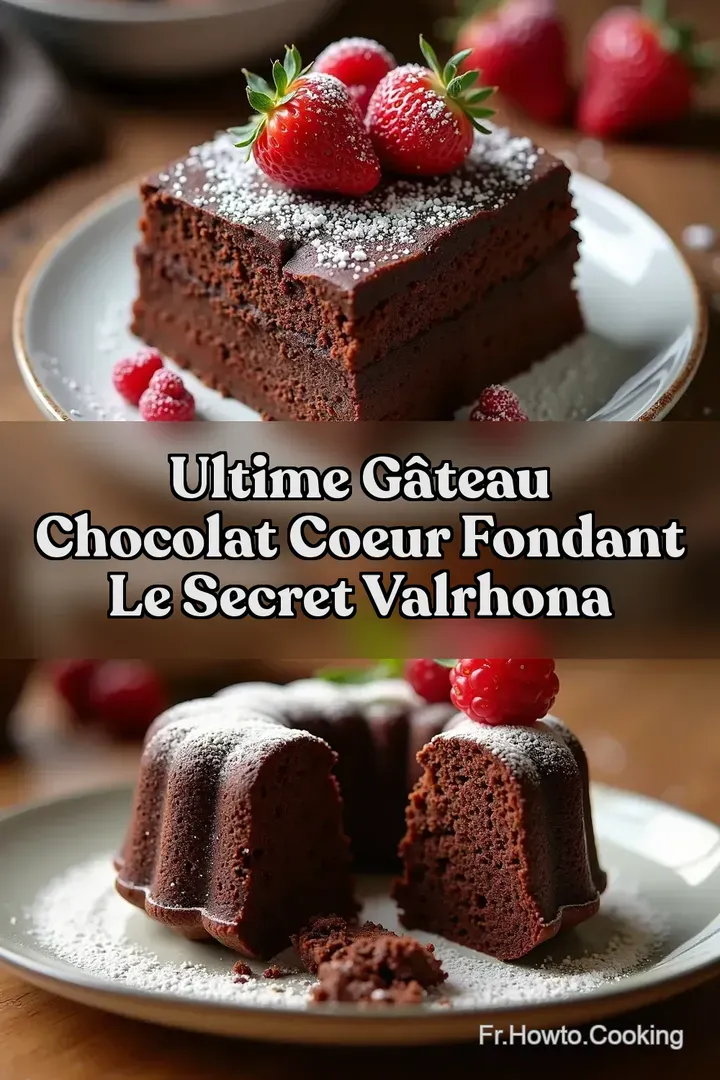 ULTIME G&acirc;teau Chocolat Coeur Fondant Le Secret Valrhona