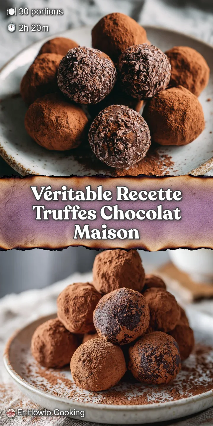 Close-up of rich, dark chocolate truffles showcasing their velvety texture and deep, tempting color &ndash; pure chocolate indul...