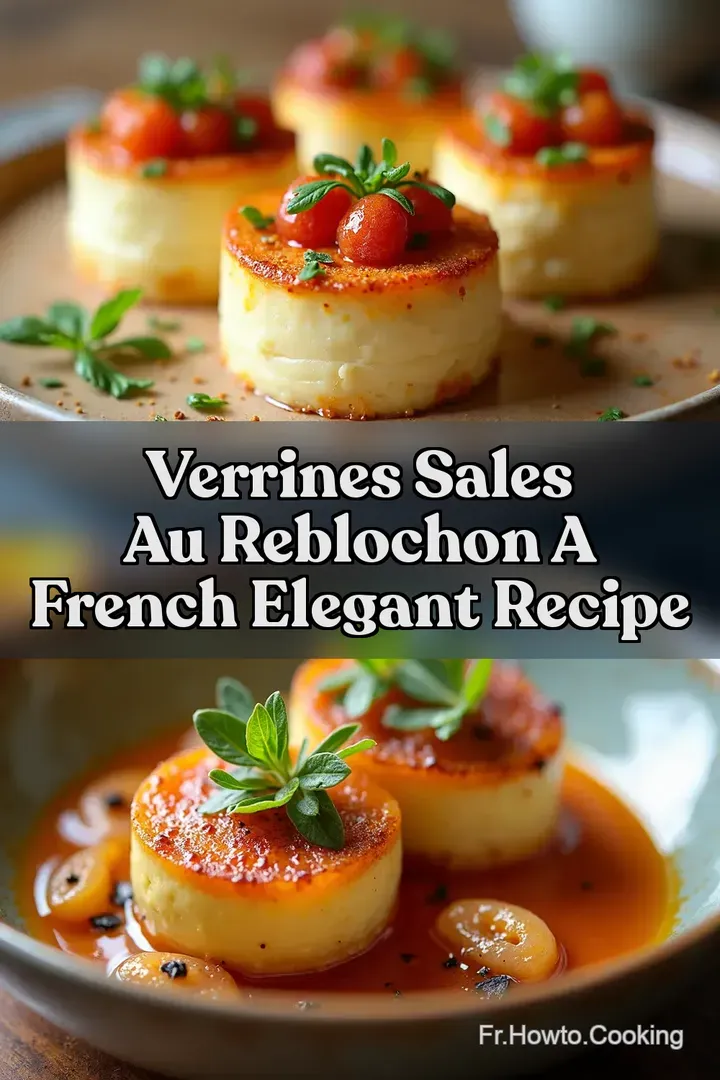 Verrines Sales au Reblochon A French Elegant Recipe