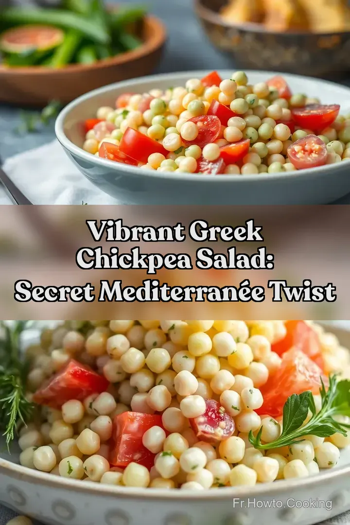 Vibrant Greek Chickpea Salad: Secret Mediterran&eacute;e Twist