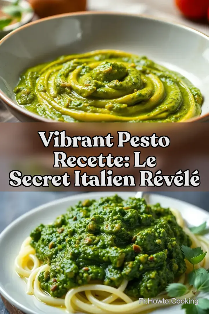 Vibrant Pesto Recette: Le Secret Italien R&eacute;v&eacute;l&eacute;