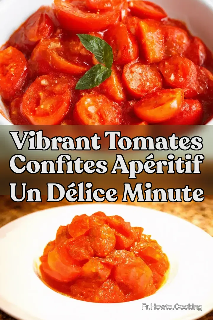 Vibrant Tomates Confites Ap&eacute;ritif Un D&eacute;lice Minute