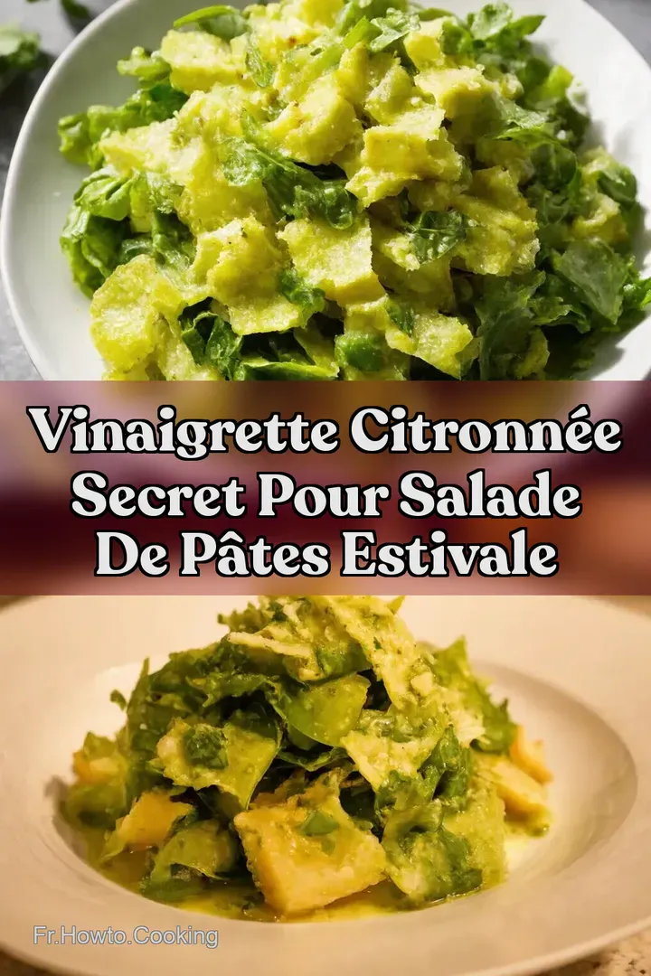 Vinaigrette Citronn&eacute;e Secret pour Salade de P&acirc;tes Estivale