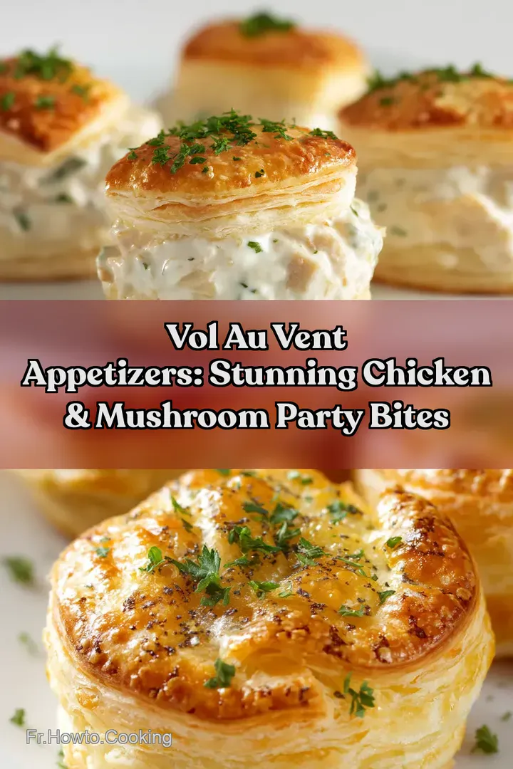 Vol au Vent Appetizers: Stunning Chicken & Mushroom Party Bites
