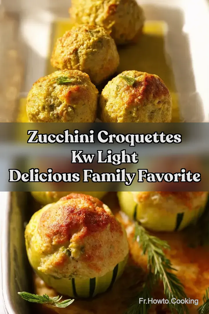 Zucchini Croquettes kw Light Delicious Family Favorite