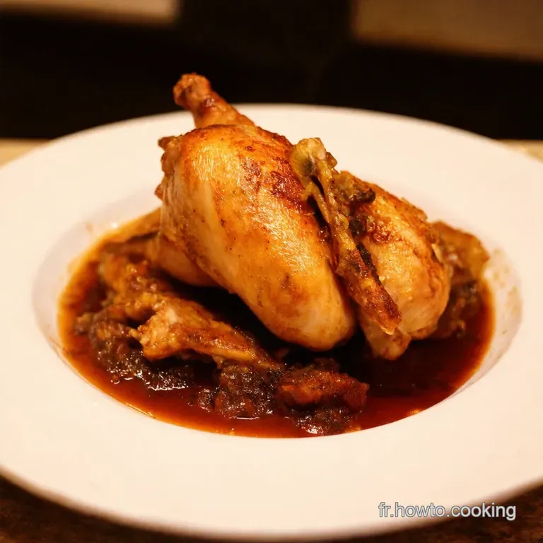 Ailes De Poulet Au Vinaigre Balsamique Fa&ccedil;on Bistro presentation