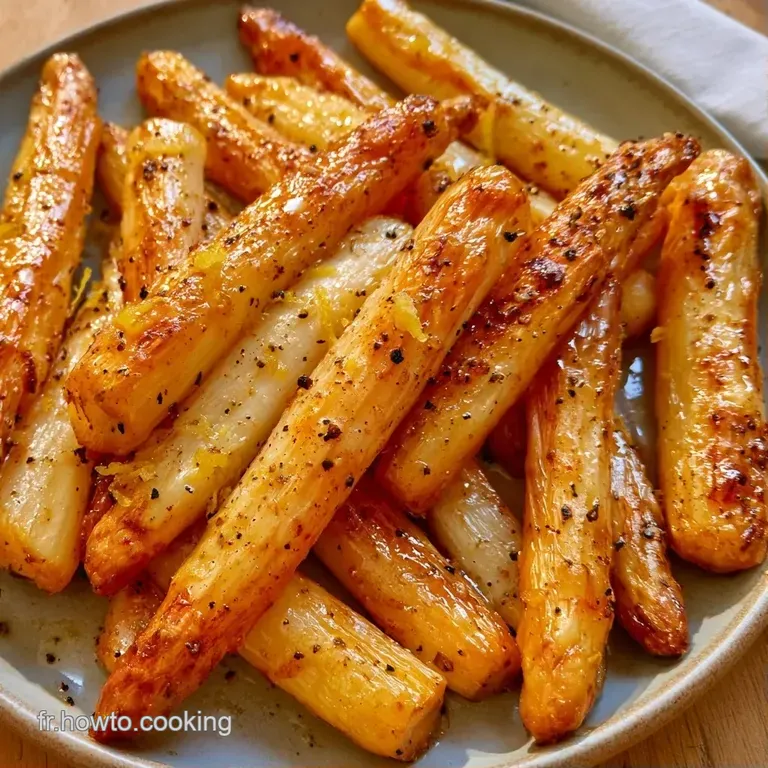 Asperges d'un blanc cr&egrave;me align&eacute;es avec &eacute;l&eacute;gance, agr&eacute;ment&eacute;es de zestes de citron frais et de fines herbes vertes.