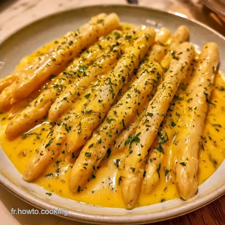 Asperges Blanches Sauce Printani&egrave;re aux &OElig;ufs Durs