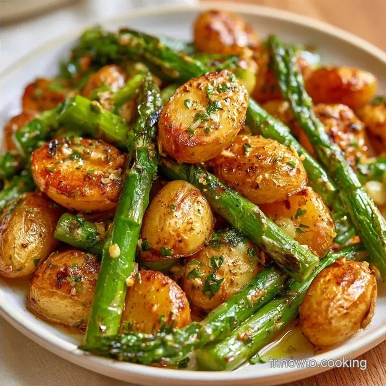 Asperges et Pommes de Terre R&ocirc;ties au Four