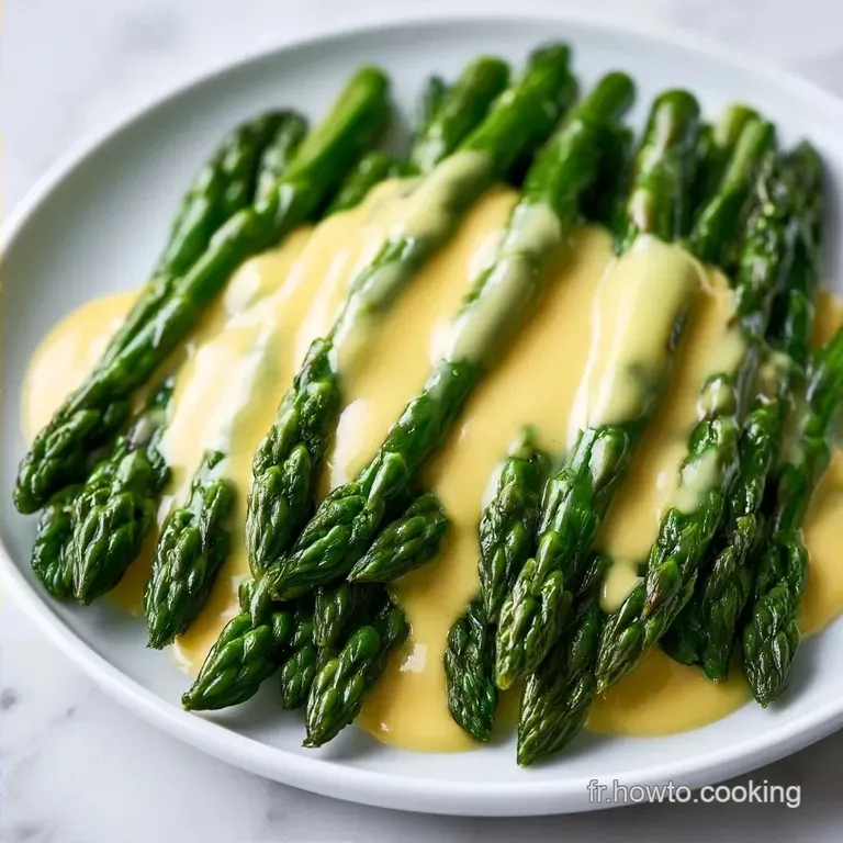 Asperges Blanches Sauce Hollandaise Maison : Onctueuses