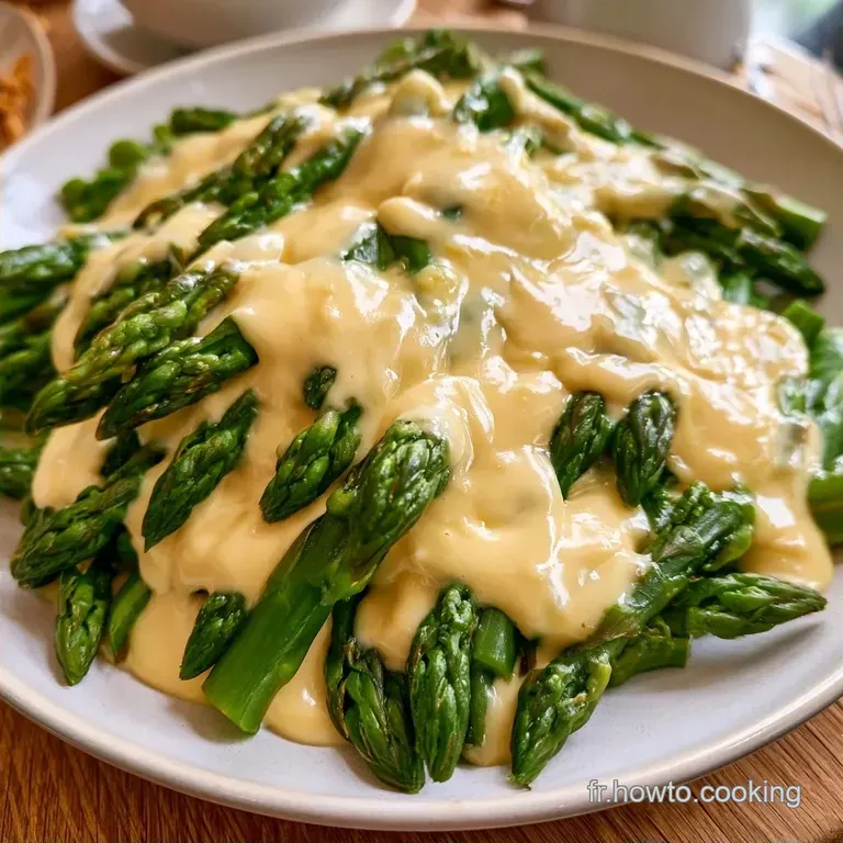 Asperges Sauce Hollandaise au Blender