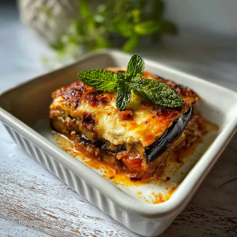 Aubergine Moussaka Recette Traditionnelle Grecque