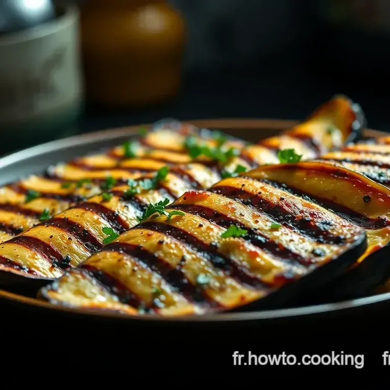 Aubergines Grillées au Four avec Herbes de Provence
