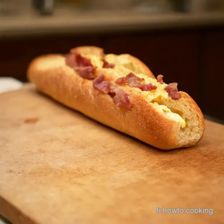 Baguettes Gourmandes Aux Lardons Et Fromage presentation