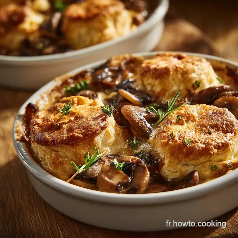 Petites Barquettes Rondes Chèvre Champignons et Thym Frais