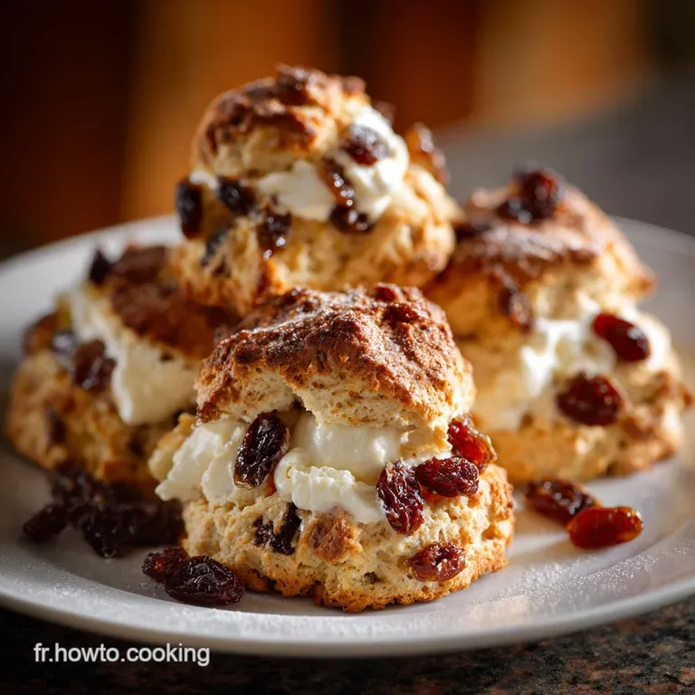 Biscuits L&eacute;gers au Yaourt et aux Raisins Secs la recette facile et moelleuse