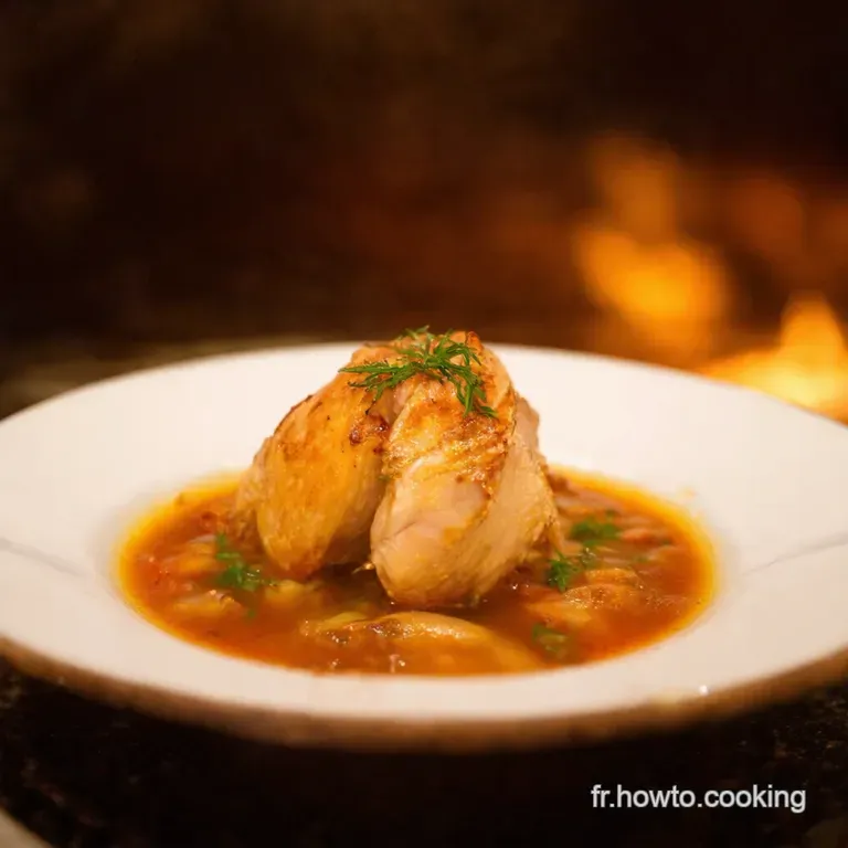 Bouillon de Poulet Maison Le Réconfort à la Française presentation