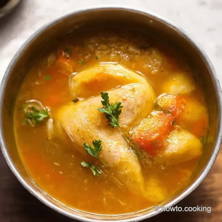 Bouillon de Poulet Maison Le Secret Réconfortant