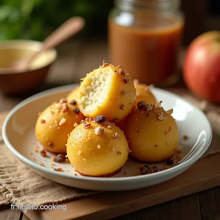 Boules de Noix de Coco à la Confiture Un Baiser Tropical presentation