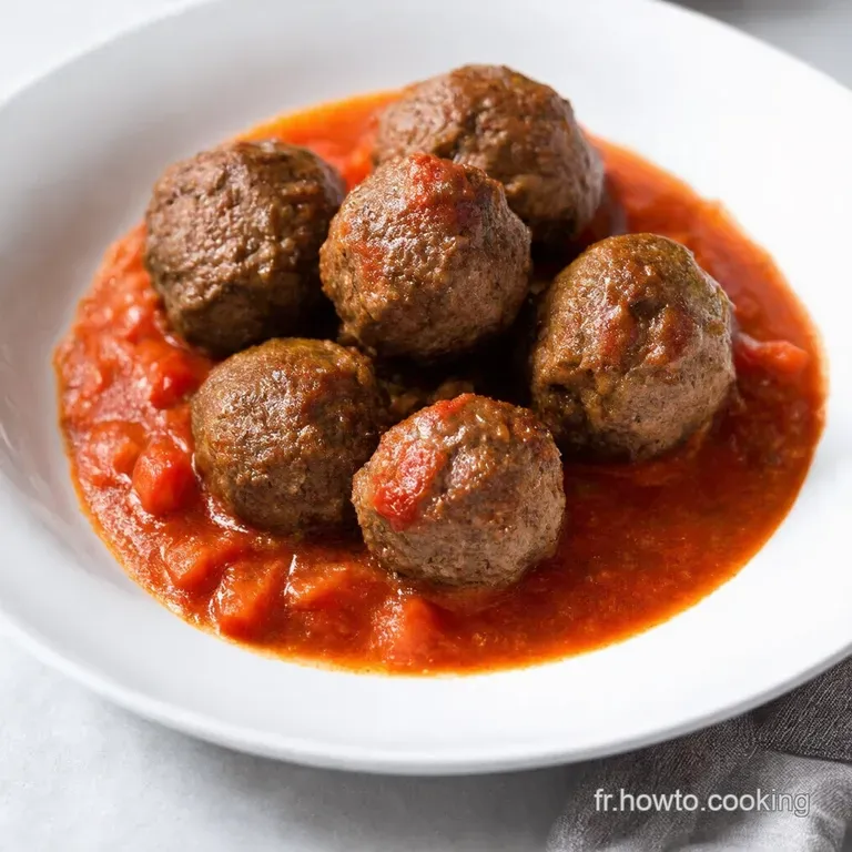 Boulettes de Bœuf à la Sauce Tomate Maison