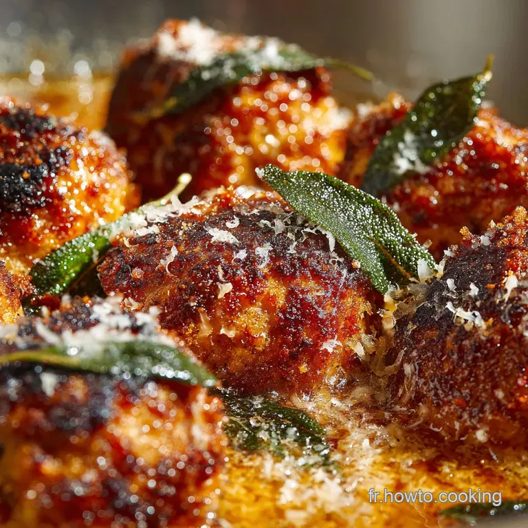 Boulettes Dor&eacute;es De Potimarron Sauge Et Parmesan presentation