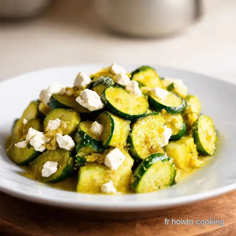Boulghour Aux Courgettes Et Feta &Agrave; La Etchebest presentation