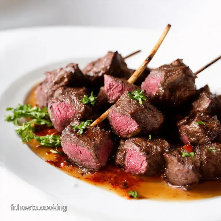 Brochettes de Boeuf Marinées Saveur Provençale 