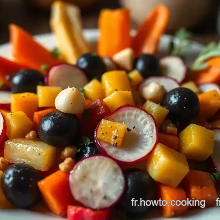 Brouillon de Crudités d’Hiver: L’Assiette Colorée des Jardins Gelés