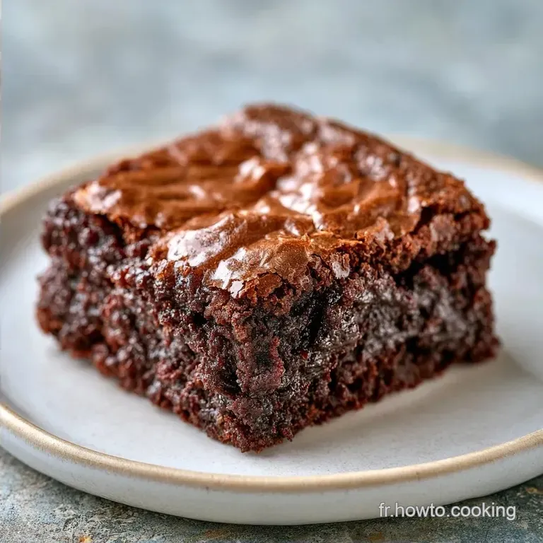 Brownie Am&eacute;ricain Fondant