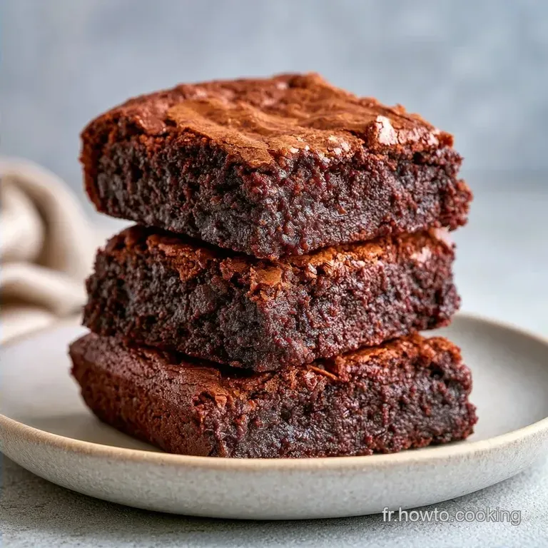 Brownie Au Chocolat: Moelleux et Am&eacute;ricain
