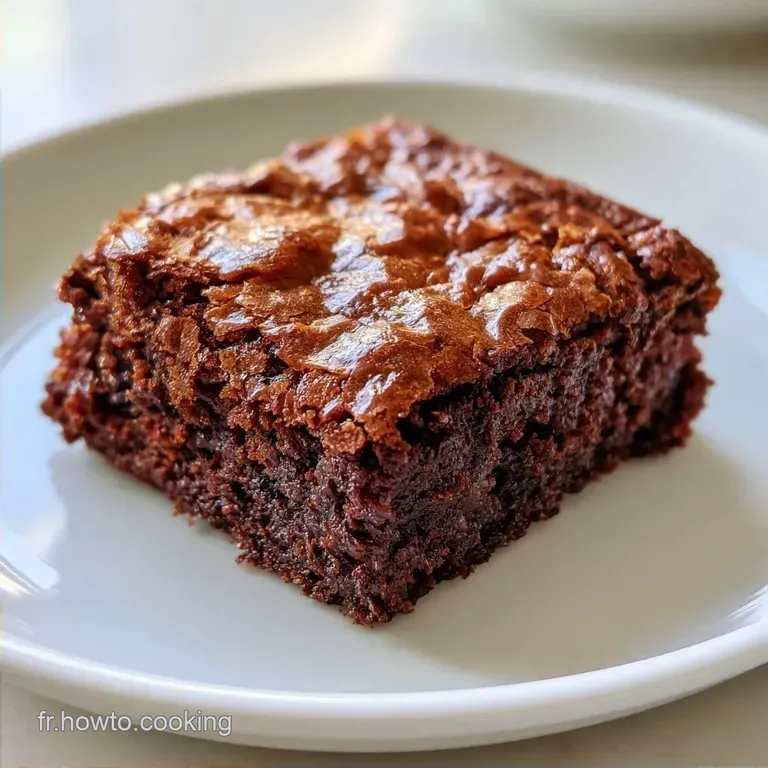 Brownie Cacao Sans Beurre: Ultra-Fondant
