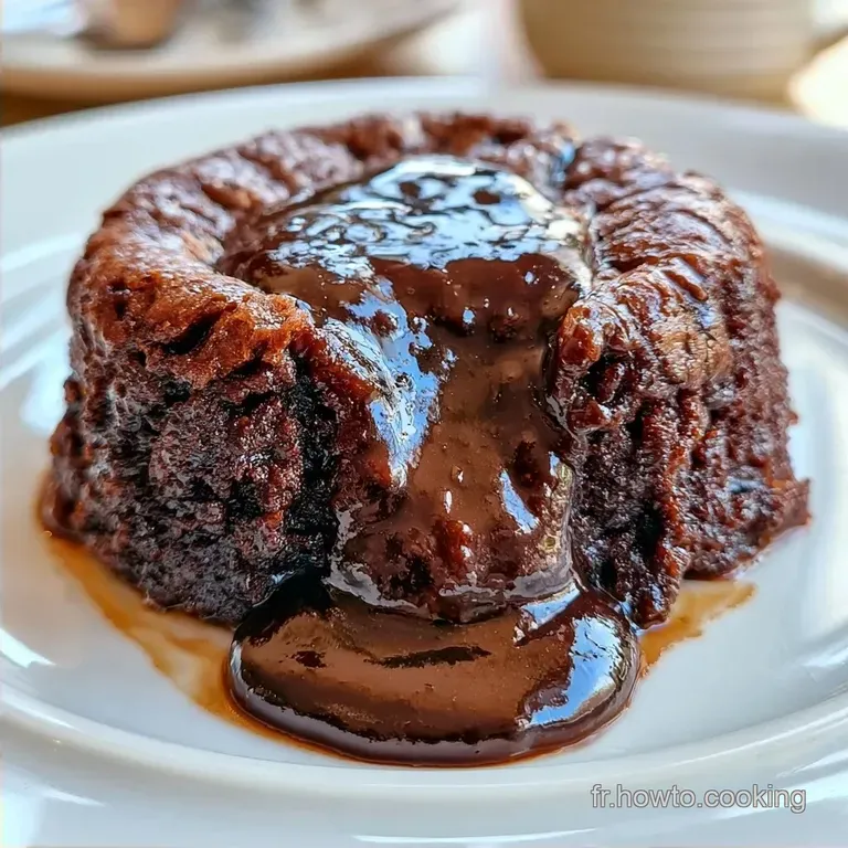 Brownie Coeur Coulant au Chocolat Noir