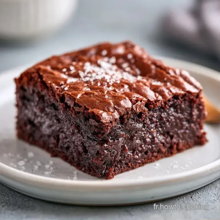 Tranche de g&acirc;teau dense et sombre sur assiette blanche, accompagn&eacute;e d'une touche de cr&egrave;me onctueuse et nacr&eacute;e.