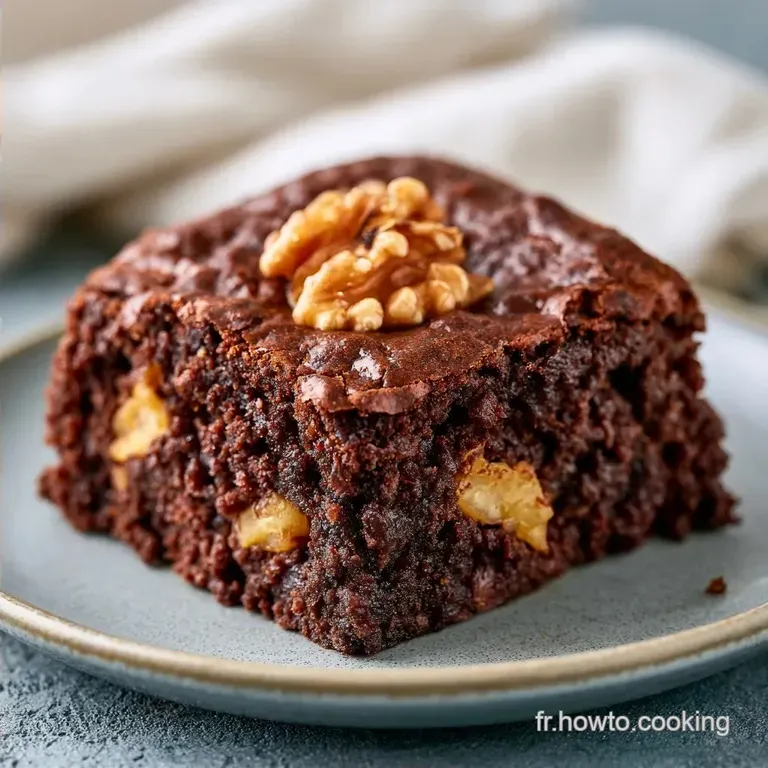 Brownie Noix Classique: C&oelig;ur Fondant