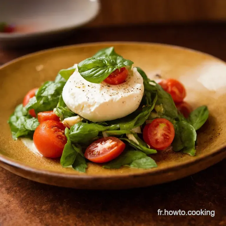 Burrata Bliss a Tomato Basil Symphony presentation