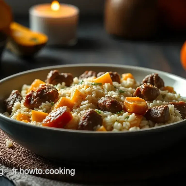 Butternut Farci au Riz et &agrave; la Viande Hach&eacute;e