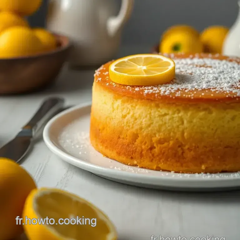 Cake Citron Classique - Un Zeste De Soleil presentation