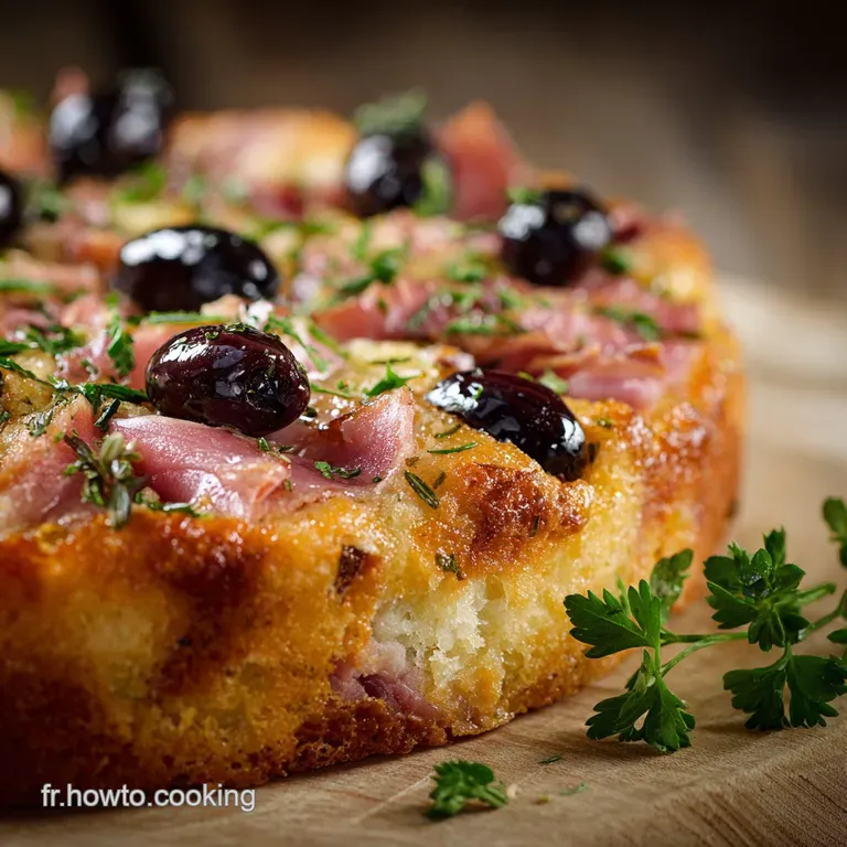 Cake Léger au Jambon et Olives la Recette Moelleuse du Chef