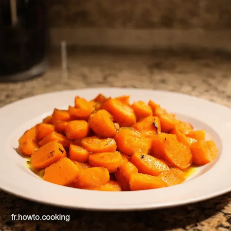 Carottes R&ocirc;ties &Agrave; Lail Et Au Parmesan presentation