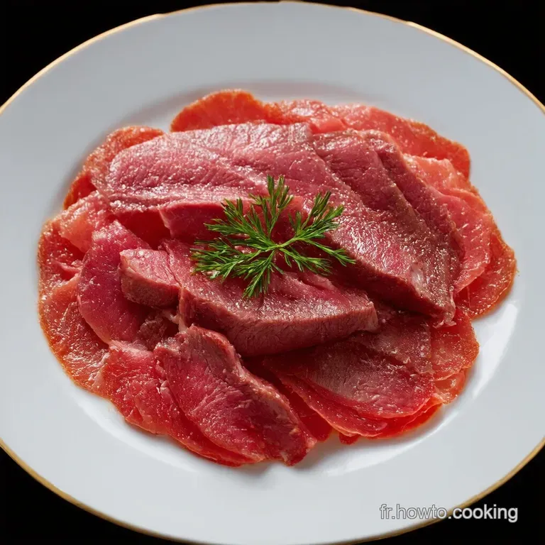 Carpaccio de Bœuf Classique au Parmesan Citron