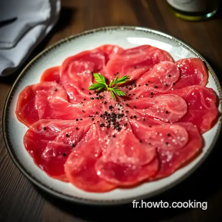 Carpaccio De Boeuf Classique presentation