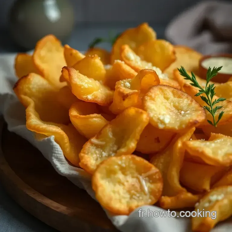 Chips Au Fromage D&eacute;licieusement Croustillantes presentation